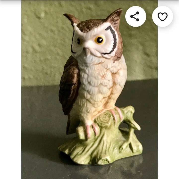 Lefton Ceramic Owl �� Mint Cond
