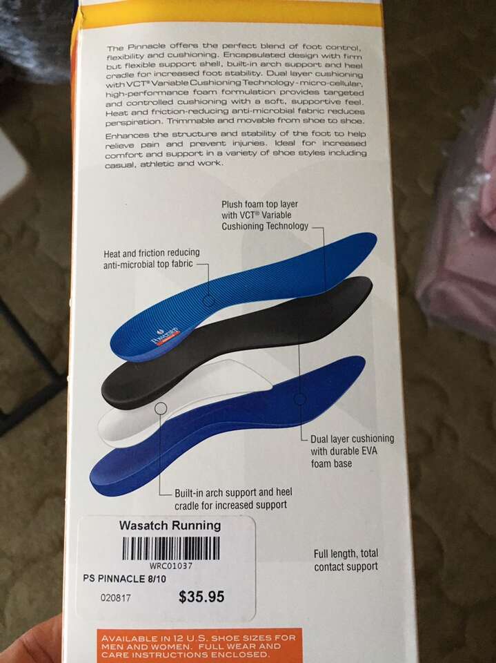 New Pair Of Orthopedic Shoe Inserts