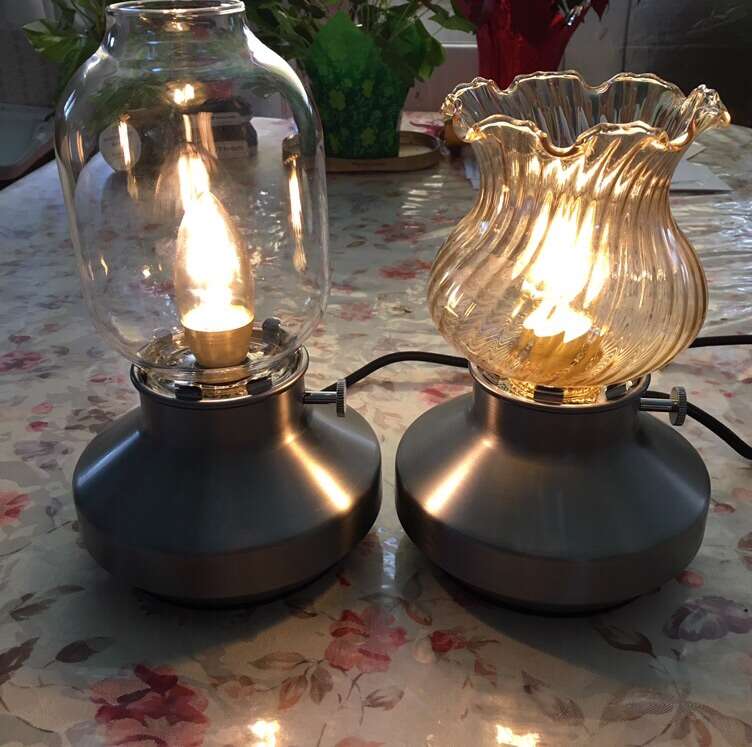 Like New IKEA TARNABY Dimmable Oil Like Lamp LED