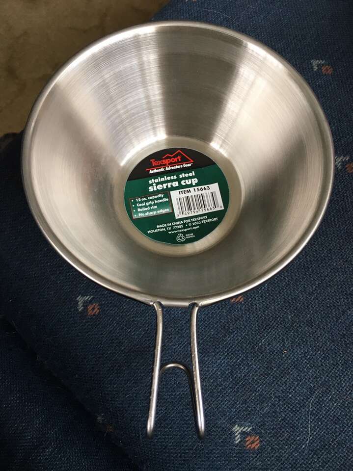 New Texsport Stainless Steel Sierra Cup 12oz