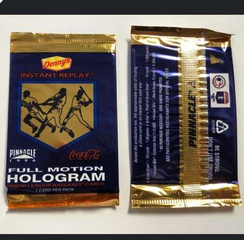 New 1996 Dennys Baseball Card Holographic