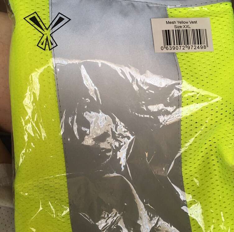 New Viz Mens Neon Green Mesh Safety Vest XXL