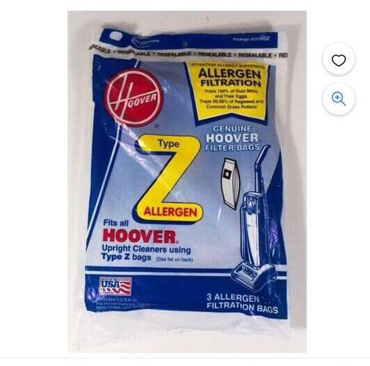 New 3 pack Hoover Type Z Vacuum Filter Bags