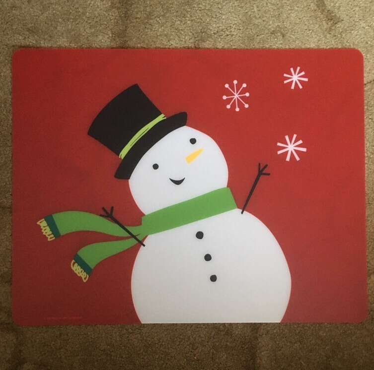 Like New Christmas Plastic Placemats