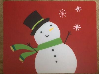 Like New Christmas Plastic Placemats