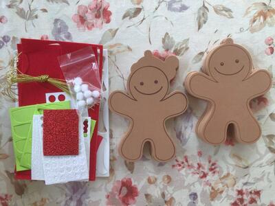 New Christmas Gingerbread Tree Ornament Kit Craft
