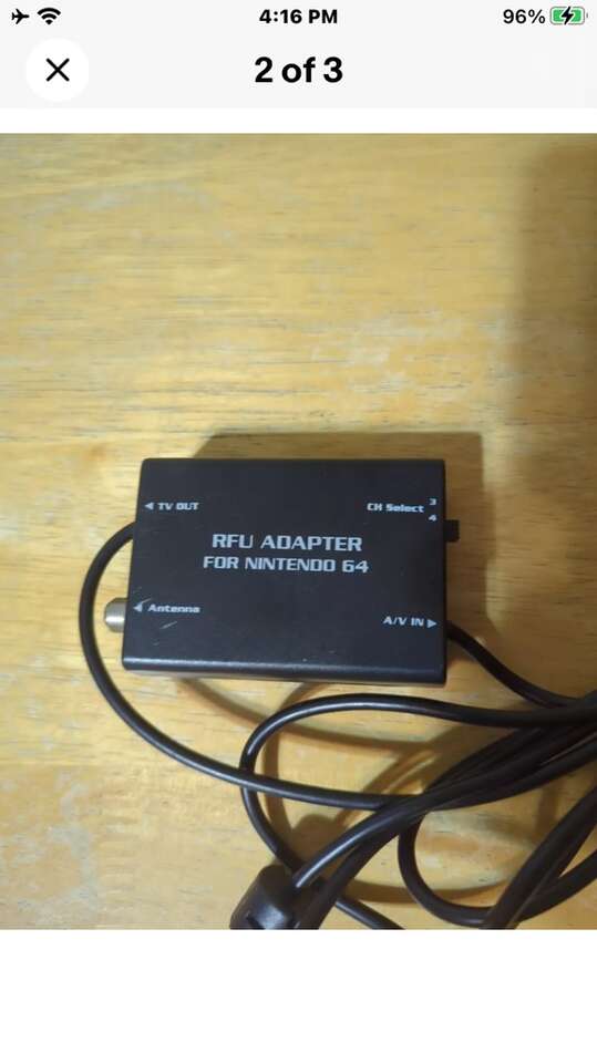 Nintendo 64 RFU Adapter Ex Cond