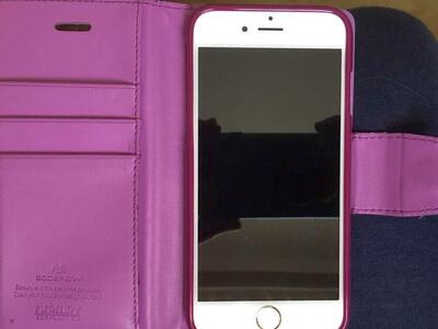 Ex Cond iPhone 6s With Goospery Folio Case READ!