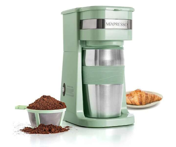 Intertek MiExpresso Coffee Maker Travel Mug Glass