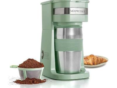 Intertek MiExpresso Coffee Maker Travel Mug Glass