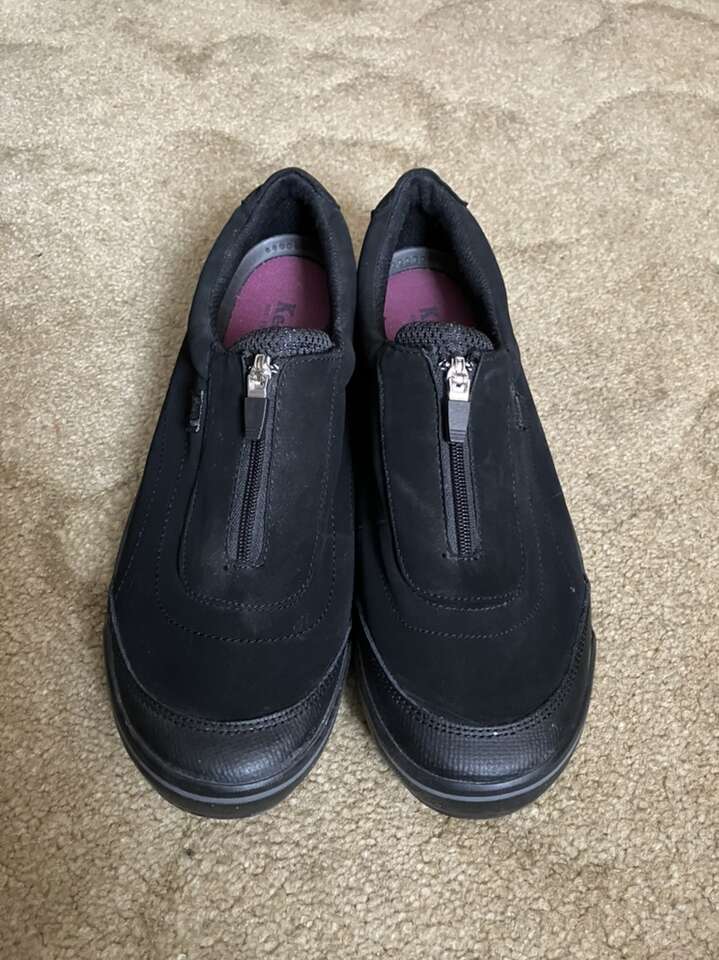 New Keds Suede Leather Zip Up Loafers Shoes Womens