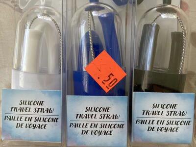 New Silicone Travel Drinking Straws With Case +