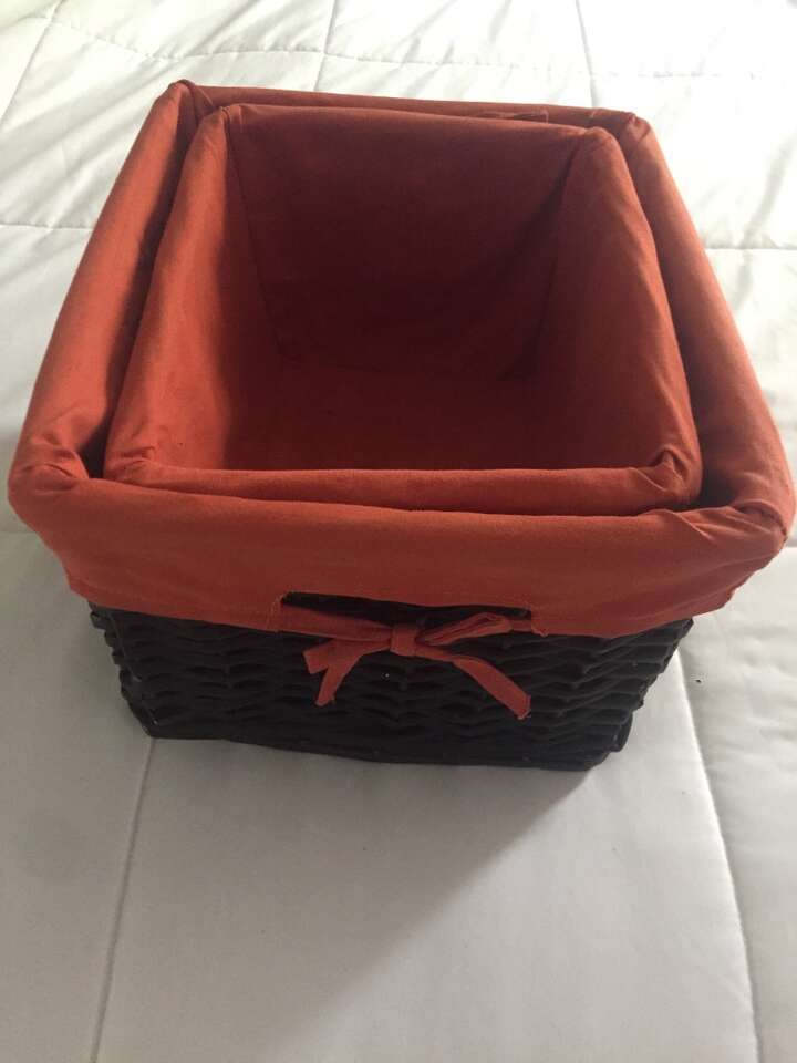 Orange And Dark Brown Baskets