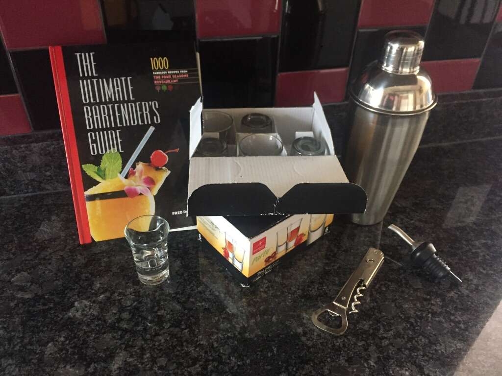 Shot Glasses And Shaker Set