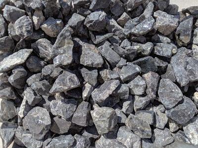 Decorative Rock Black Obsidian 1.5" - minus