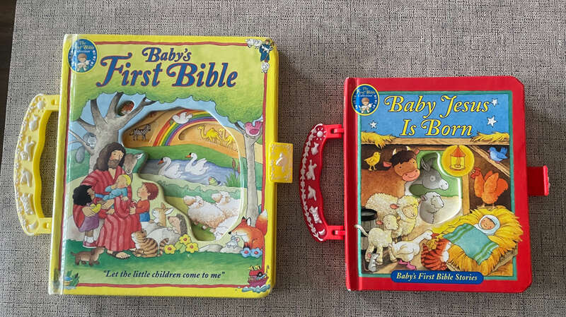 Baby's First Bible & Baby Jesus is Born Carry Along Edition Board Book