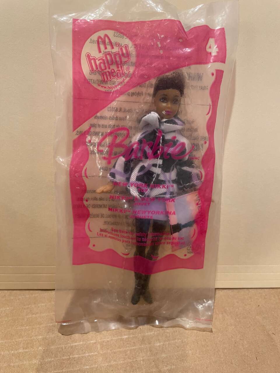Vintage McDonald's Happy Meal Barbie New York Nikki NEW in package