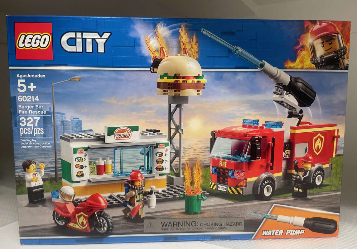 LEGO City Burger Bar Fire Rescue #60214, RETIRED, New