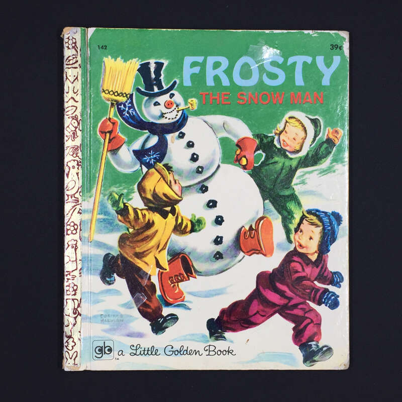 Frosty the Snow Man Snowman Little Golden Book Christmas 1971