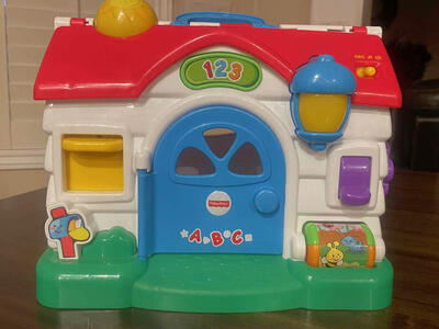 Fisher Price ABC 123 Musical School House Learning Toddler Electronic Toy Lights & Sounds
