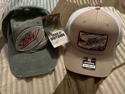 Brand New Mountain Dew Hats