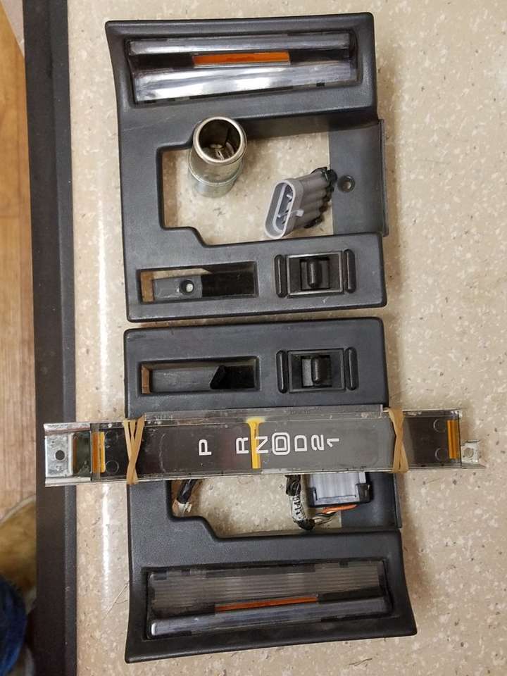 96 vette door handle covers with lights and switch