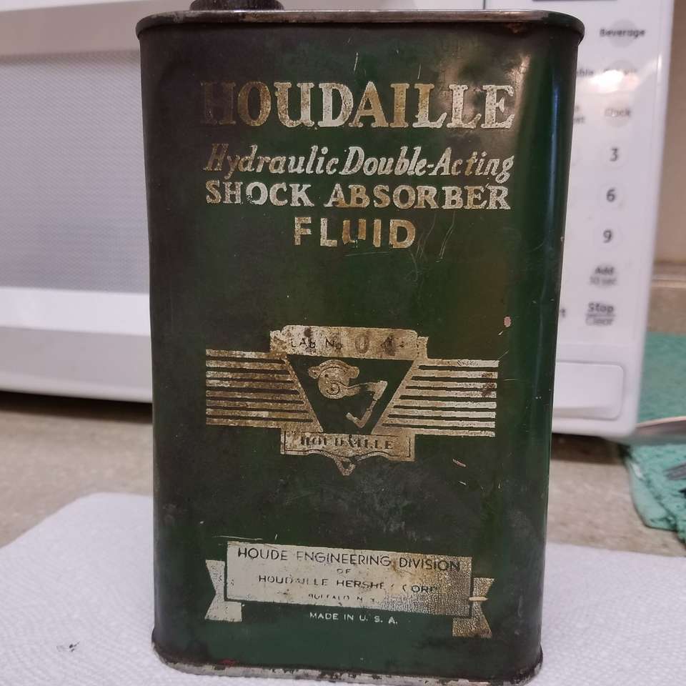 30's-40's Houdalle shock oil and can