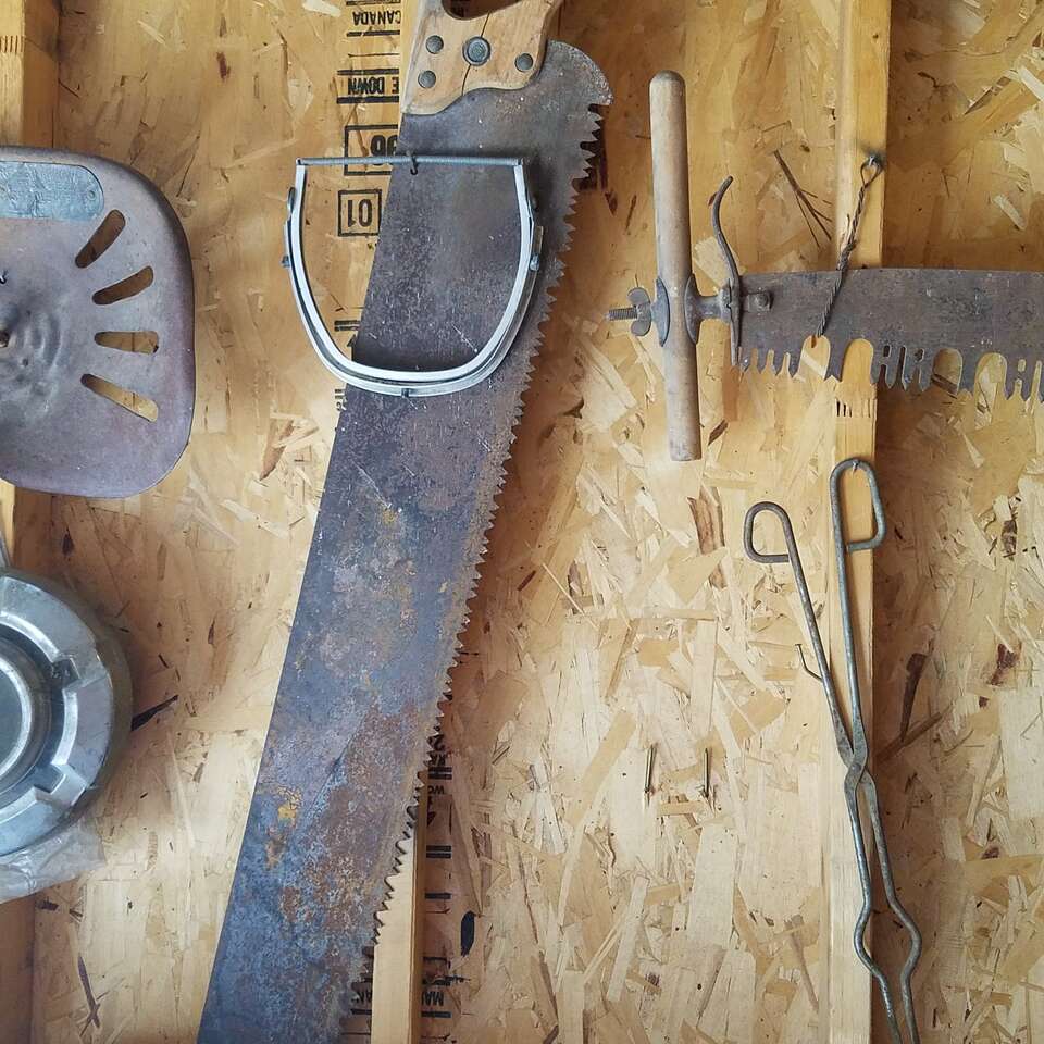 Antique one man crosscut saw