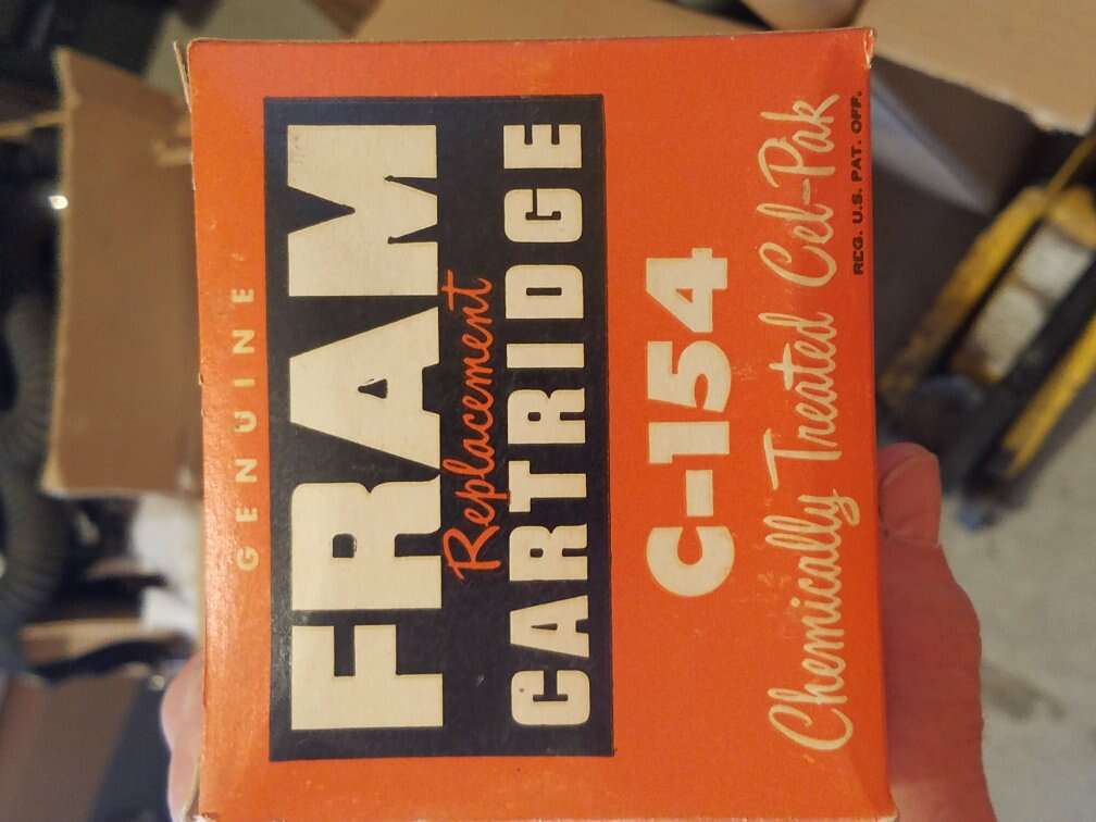 Vintage Fram oil filter and box