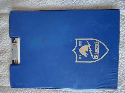 1960's era Chargers looseleaf w/ UofU sports paper