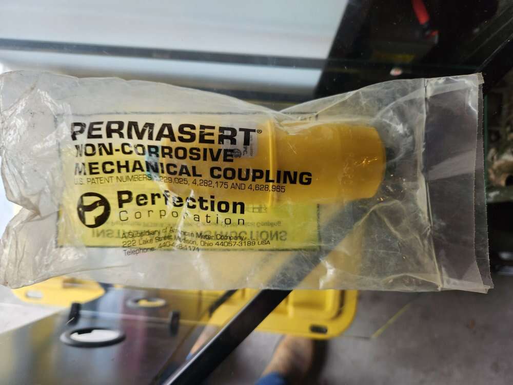 3/4" Permasert couplings. New