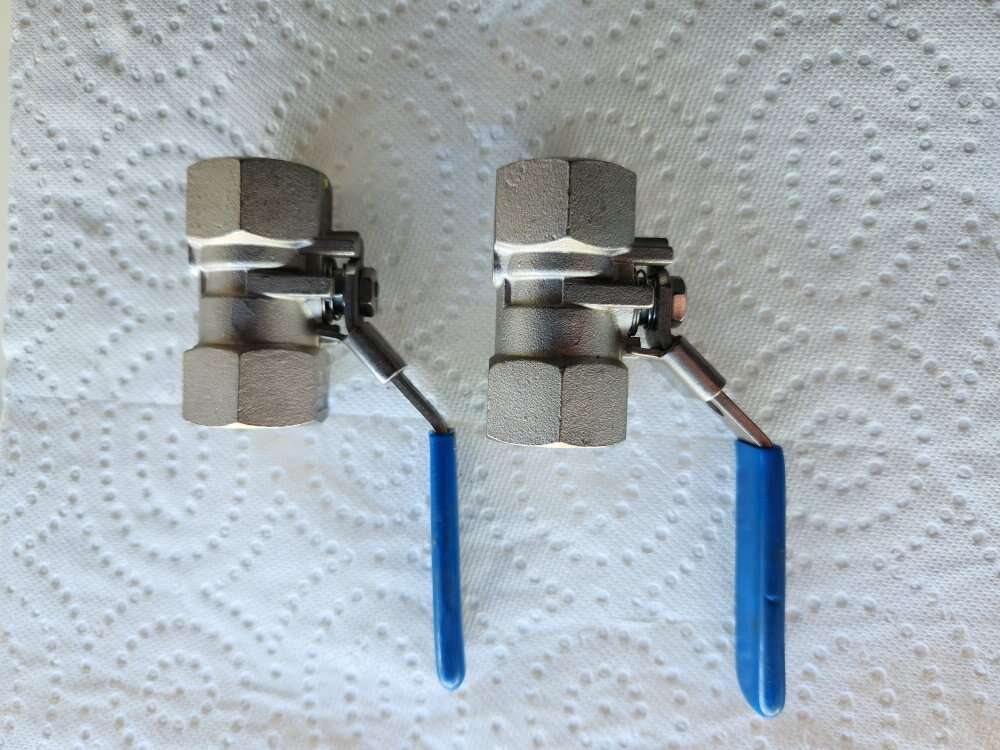 1/2" Velan stainless ball valves (2)-5.00 ea