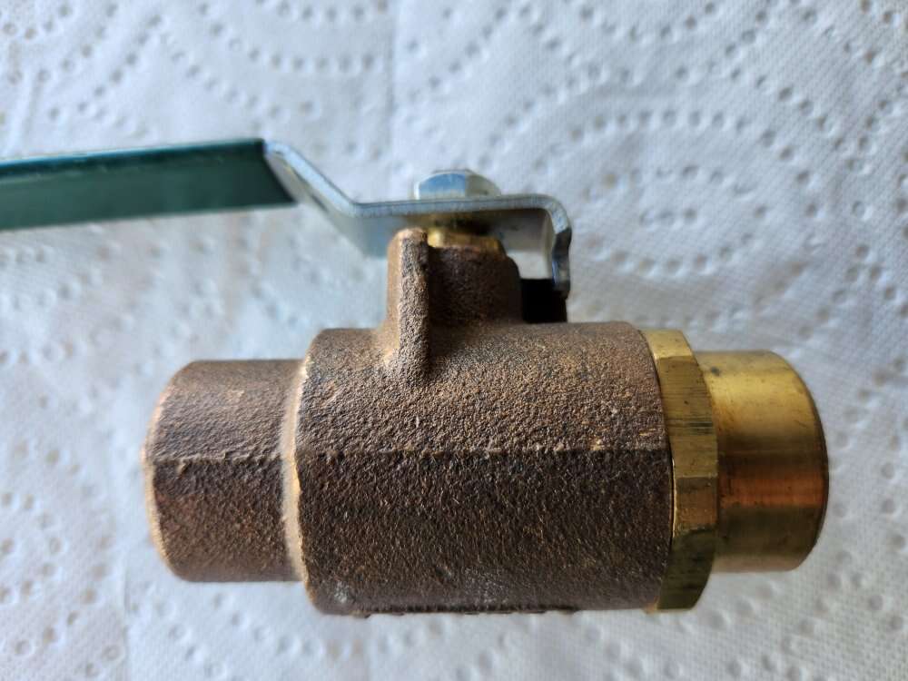 1" Watts brass sweat ball valve
