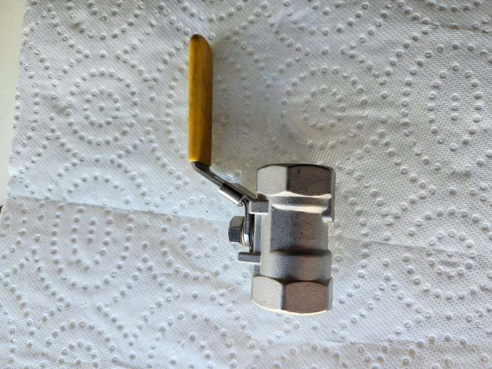 Warren 3/4" stainless ball valve