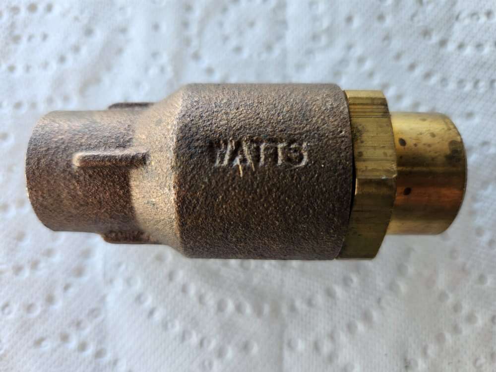 3/4" Watts maxi-flow sweat brass checkvalve