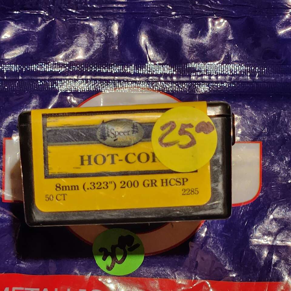 8mm 200gr speer hot core bullets