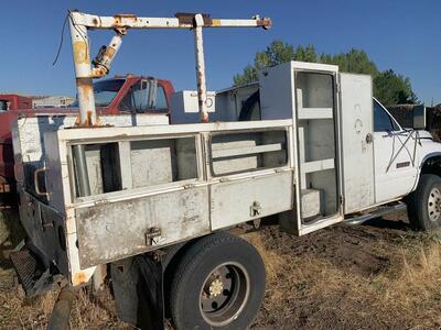 Custom built utility service bed from a 97 dodge cummins