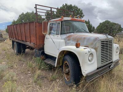 1974 International dump truck with butterfly hood