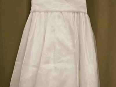 Sophia Young Formal Limited Maxi Dress Girls Size 2 White Wedding Play Sleeveless Flower Girl, Bridesmaid Dress