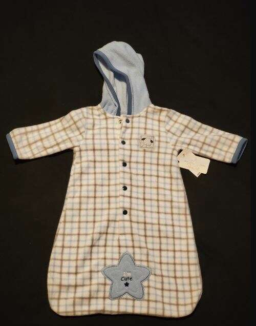 Rene Rofe Baby Infant Hooded Snowsuit Sack Romper Baby Sleeping Bag Fleece 0-6M