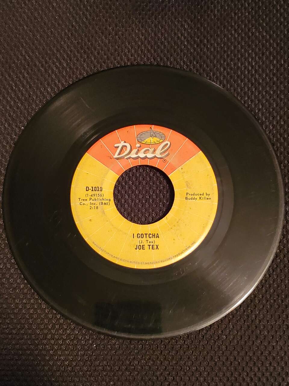 Joe Tex- I Gotcha /A Mother's Prayer 7 inch Vinyl Record 45 RPM Dial Record