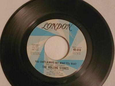The Rolling Stones You Can't Always Get What You Want 45 RPM Vinyl Record 7 inch