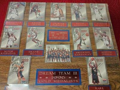 1996 USA Basketball Olympics Complete Dream Team 3 Gold Medalist - 14 PCS Plaque