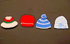 1 Gerber Elephant Beanie Hat 3-6 months and 3 Preemie Handmade Crocheted Baby hats