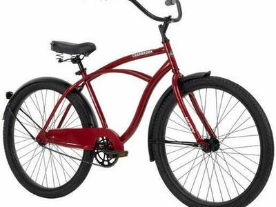 New Huffy Bike 26" Inch Cranbrook Adult Men's Women's Beach Comfort Fit Cruiser Bicycle Red Metallic Black