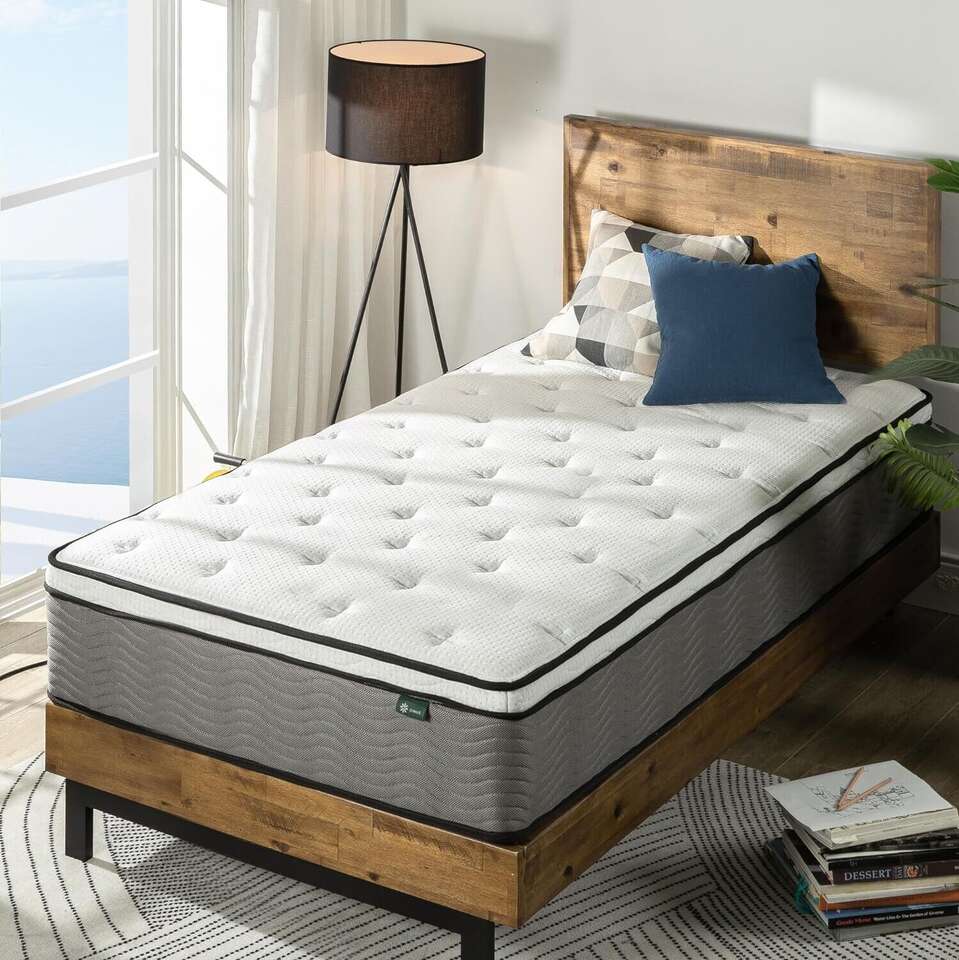 Slumber 1 by Zinus Maximum Support Plus Extra Firm 12 Inch Twin Bed Spring Mattress