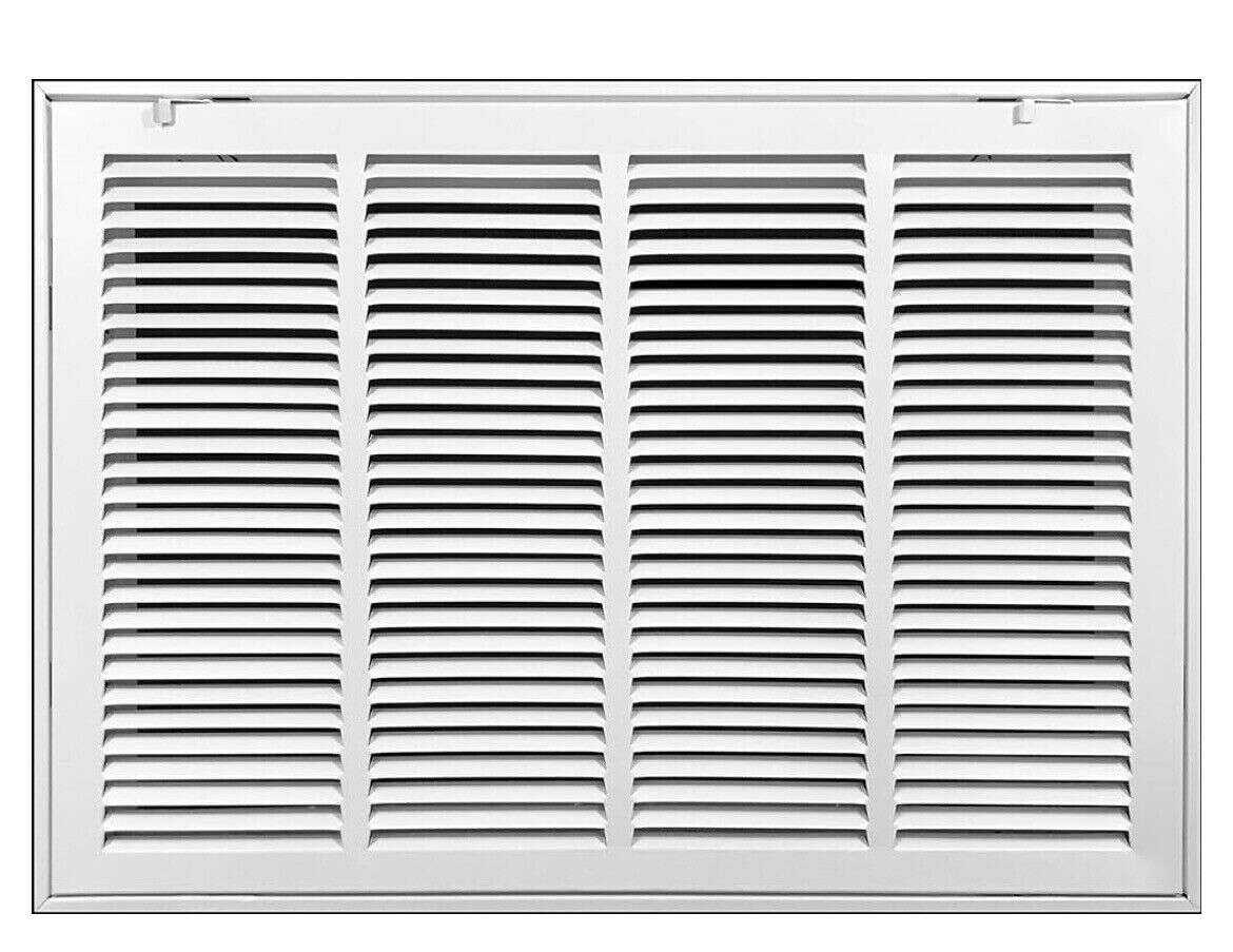 30x12 Steel Return Air Filter Grille Vent Fixed Hinged HVAC Duct Cover Grill New