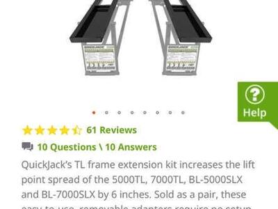QuickJack Frame Extenders