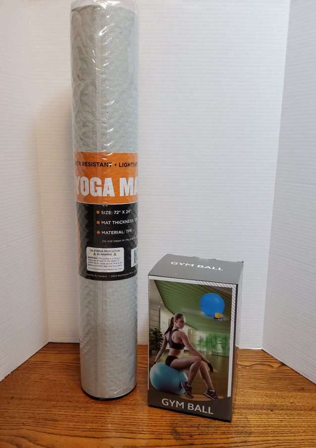Yoga mat & Gym Ball - New!