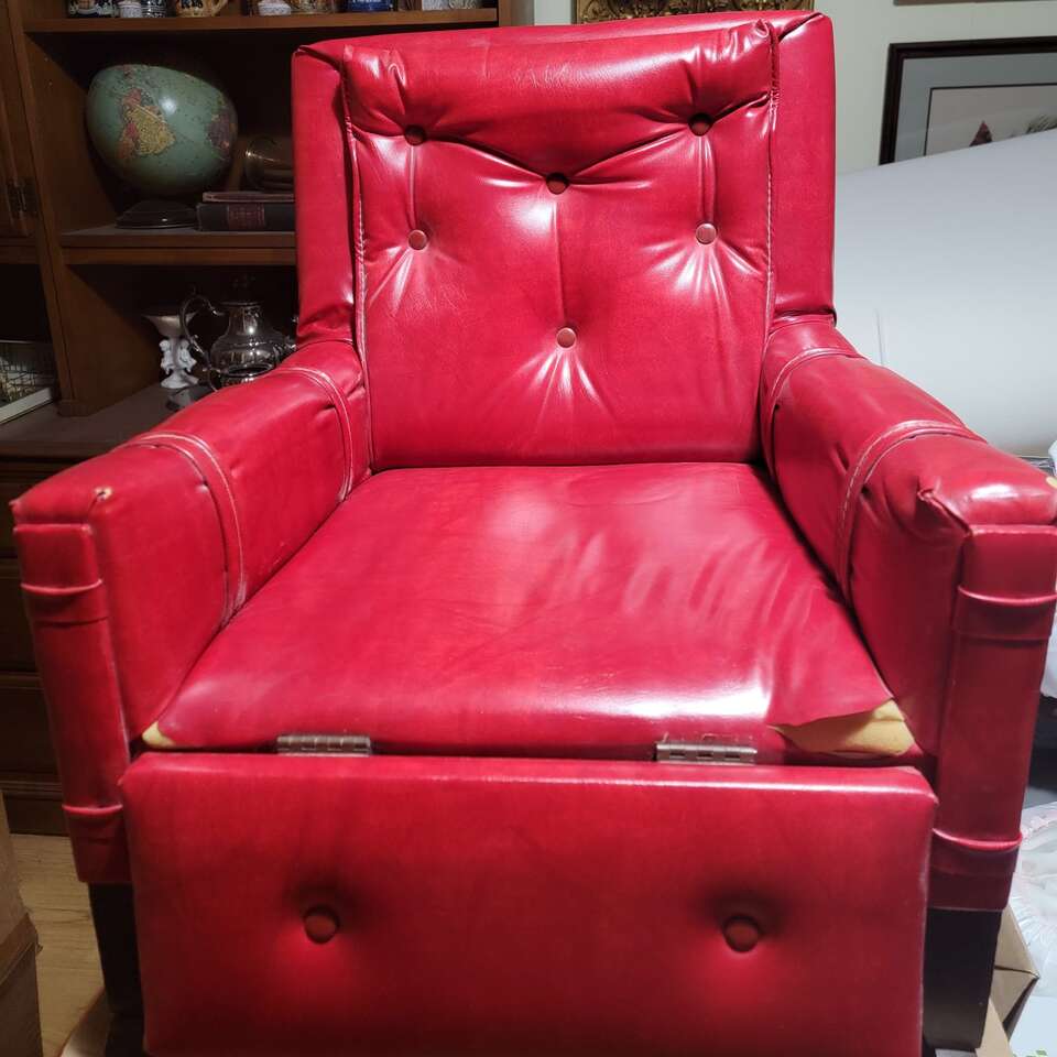 Mid-Century Modern Child's Rocker Recliner